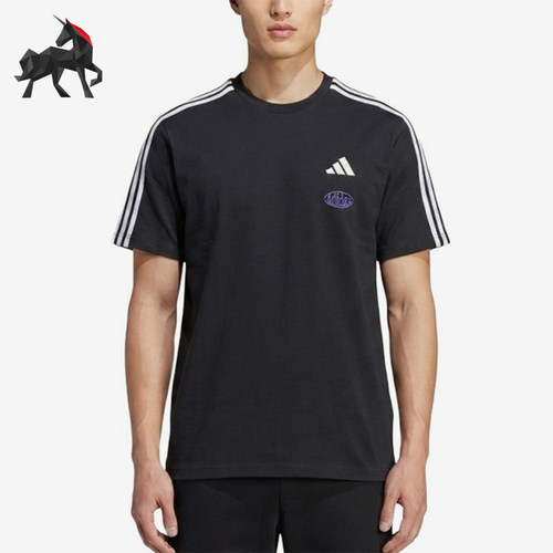 Adidas/阿迪达斯正品男士运动休闲亲肤舒适圆领短袖T恤LE1233