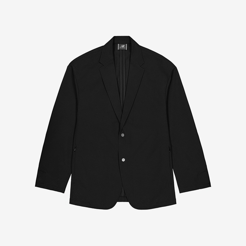 New Balance/NB正品新款男士时尚翻领休闲夹克外套AMJ45030-BK