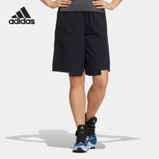 阿迪达斯官方正品 新款 2022夏季 Adidas 户外女子运动短裤 HE5214