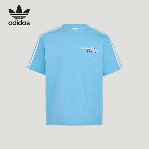 Adidas/阿迪达斯正品三叶草男女圆领套头经典透气休闲短袖KT6376