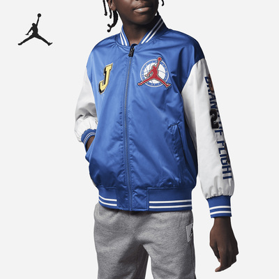 Nike/耐克正品JORDAN大童字母印花运动夹克外套FJ5347-485
