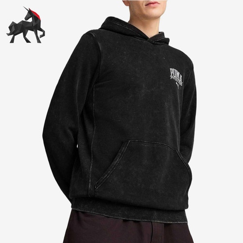 Puma/彪马正品CLASS Hoodie男士经典印花复古连帽卫衣687517-01