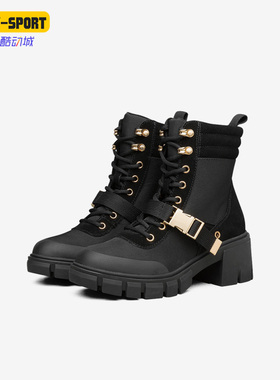 Skechers/斯凯奇正品TOP NOTCH女子休闲高帮马丁靴167052-BKGD