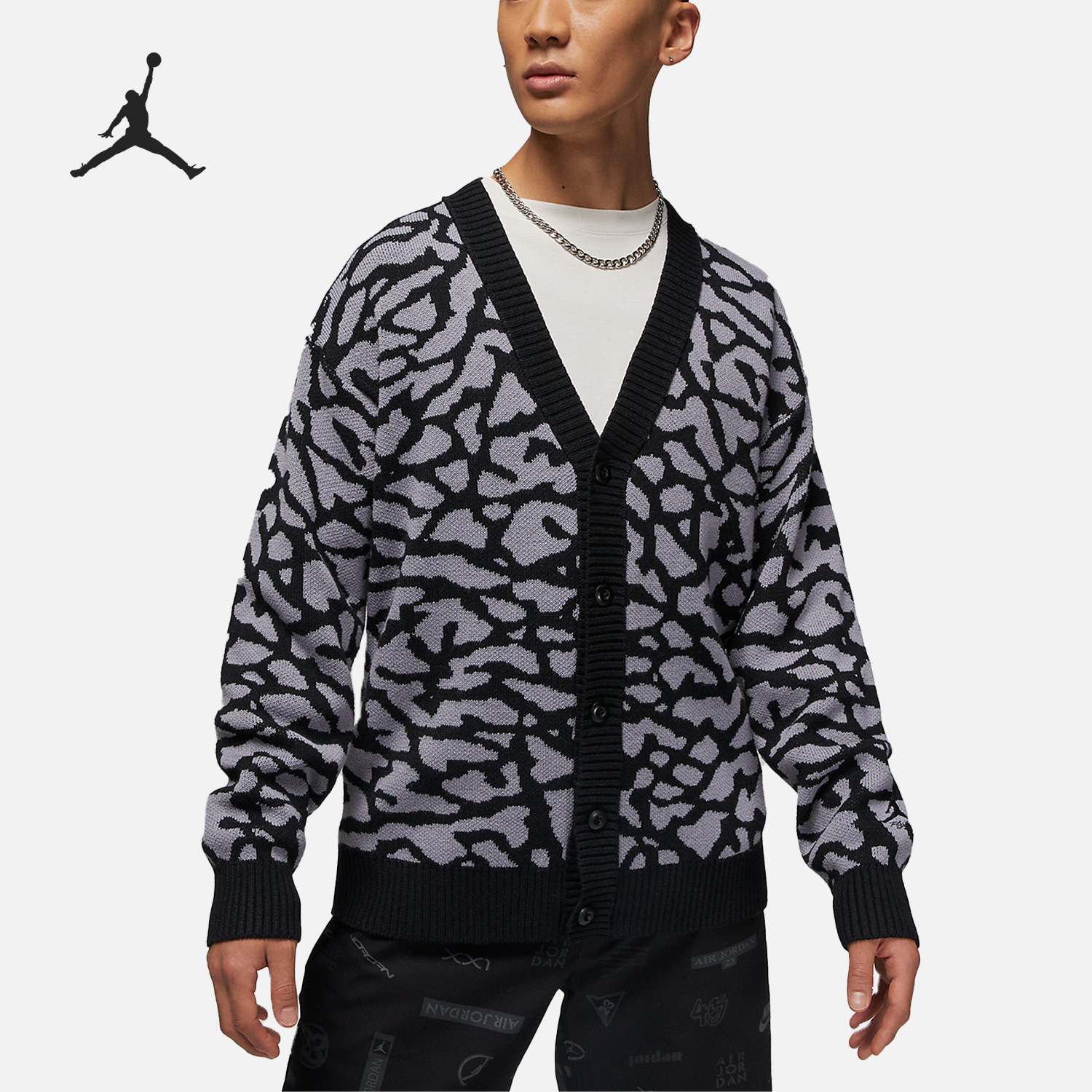 Nike/耐克官方正品Jordan新款男子运动休闲开衫毛衣DV7574-