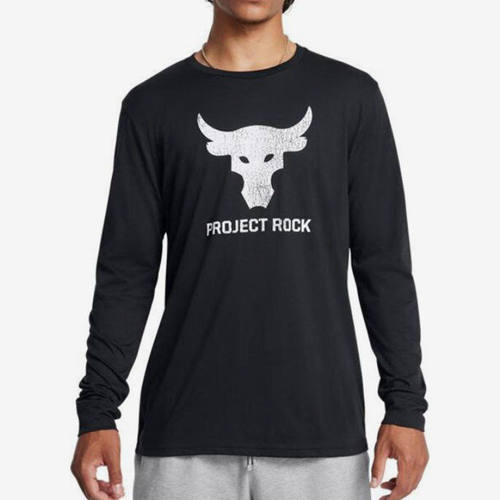 UA/安德玛正品Project Rock男子运动休闲圆领长袖T恤1374847-003