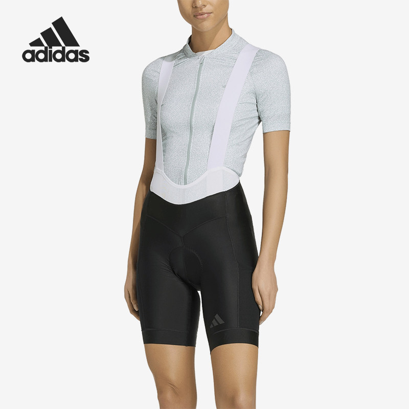 Adidas/阿迪达斯正品新款女黑灰色自行车经典修身骑行裤KB9575