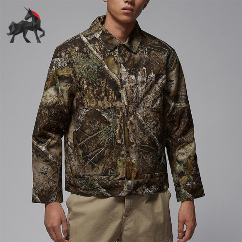 Nike/耐克正品Jordan男士休闲翻领复古保暖运动棉服HV0650-222