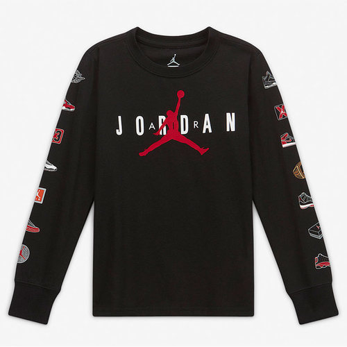 Nike/耐克正品春季新款JORDAN小童休闲运动长袖T恤HA5342-023