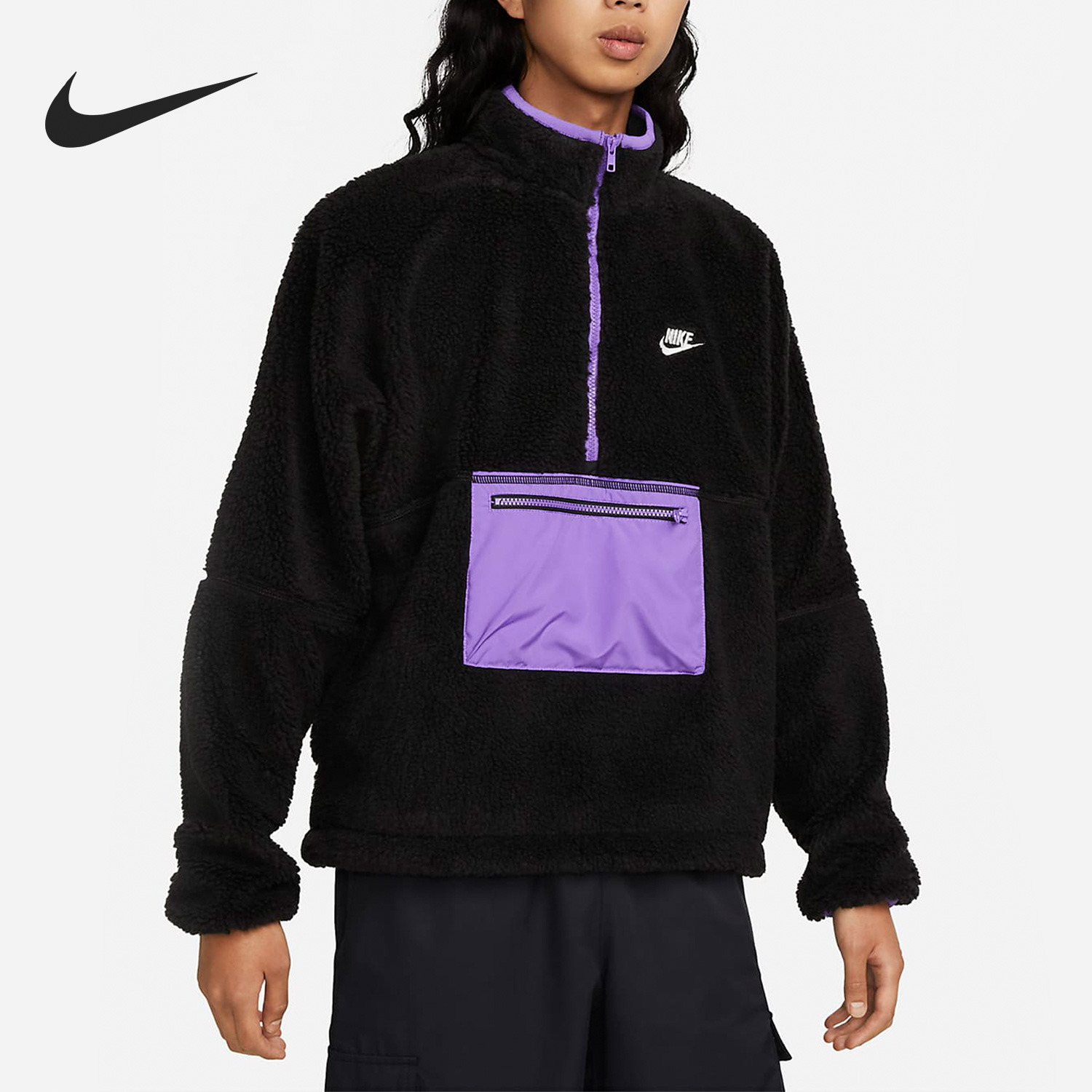 Nike耐克官方正品男子羊羔毛上衣