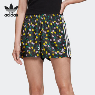 女子运动休闲短裤 Adidas FL4111 SHORTS AOP 阿迪达斯正品 三叶草
