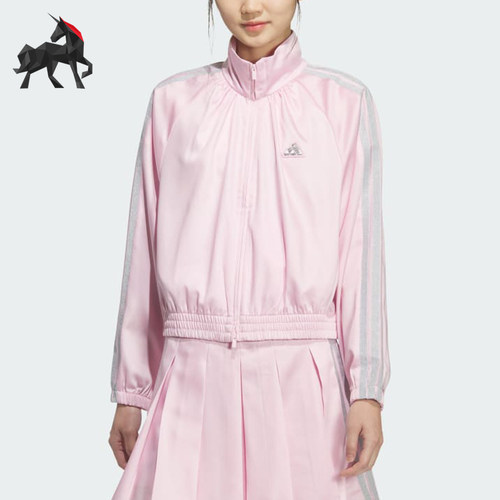 Adidas/阿迪达斯正品女士时尚休闲运动经典三条纹外套KS0038