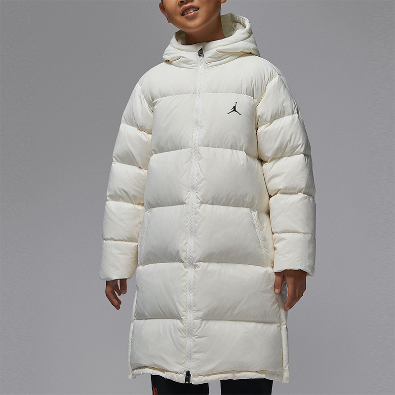 Nike/耐克正品Jordan Flight大童连帽保暖中长款羽绒服IQ9982-133
