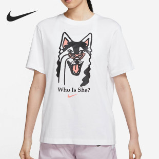 女子时尚 新款 休闲运动短袖 T恤 100 Nike DJ1846 耐克正品