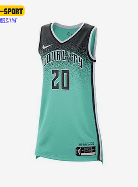 Nike/耐克正品WNBAVictory新款男薄荷绿黑色经典球衣FD0806-305