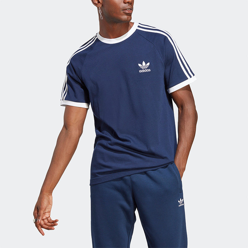 Adidas/阿迪达斯正品夏新款三叶草男子运动短袖T恤IA4850 - 实物图