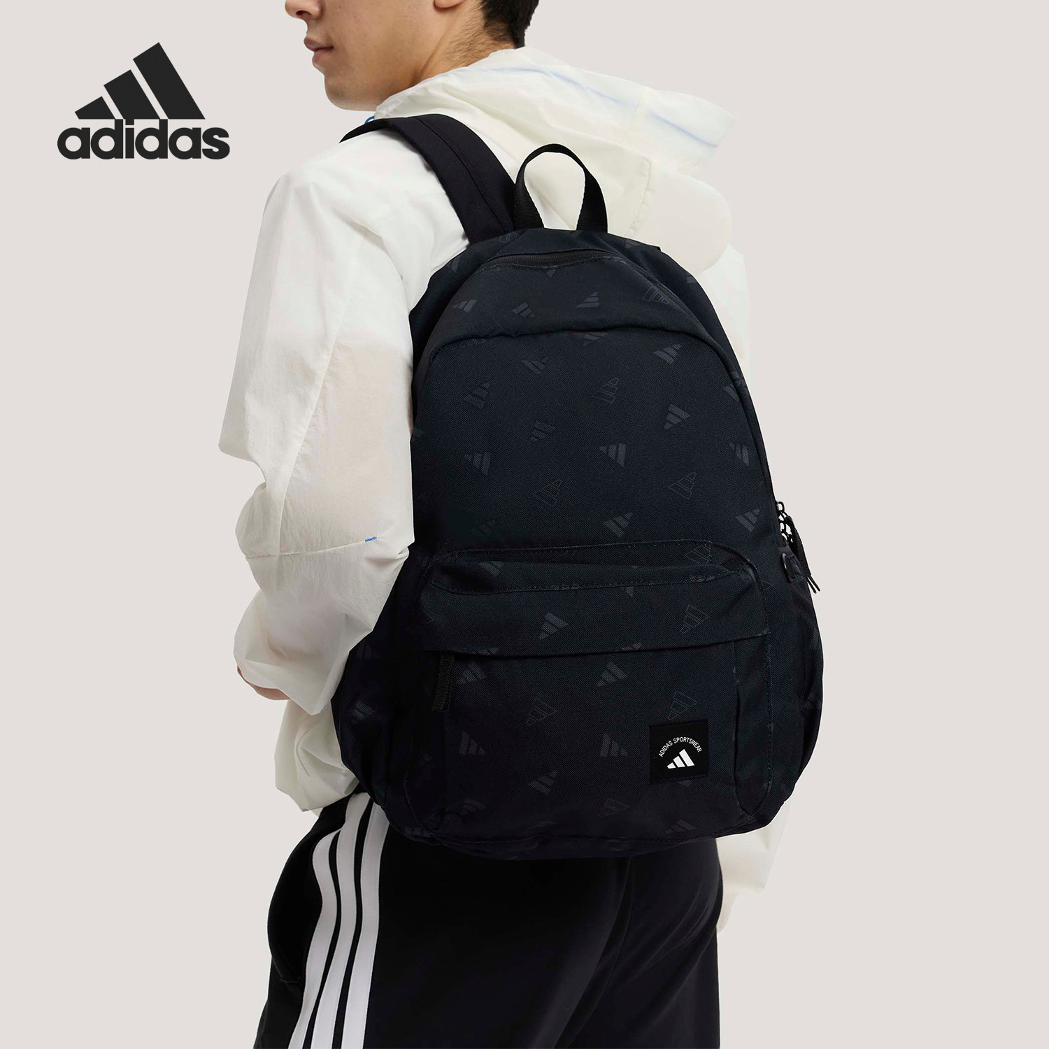 Adidas/阿迪达斯官方正品2026年新款男女款日常休闲双肩包KR5127