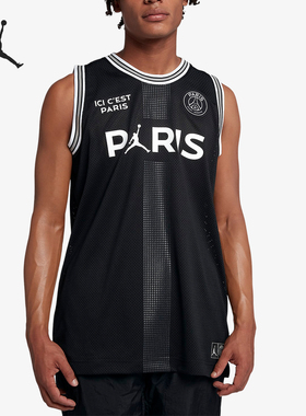 Nike/耐克官方正品JORDAN男士网面字母数字印花背心BQ4207-010