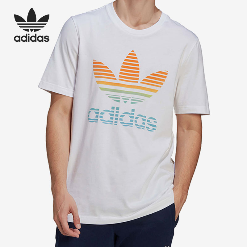 Adidas/阿迪达斯正品新款男子夏季短袖三叶草运动t恤GP0165