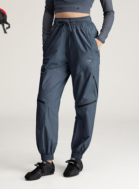 Adidas/阿迪达斯正品ZIP TRACK PANTS女士运动束脚宽松长裤KC5895