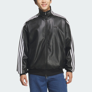 Adidas/阿迪达斯正品三叶草男女立领复古运动耐穿宽松外套KQ5472