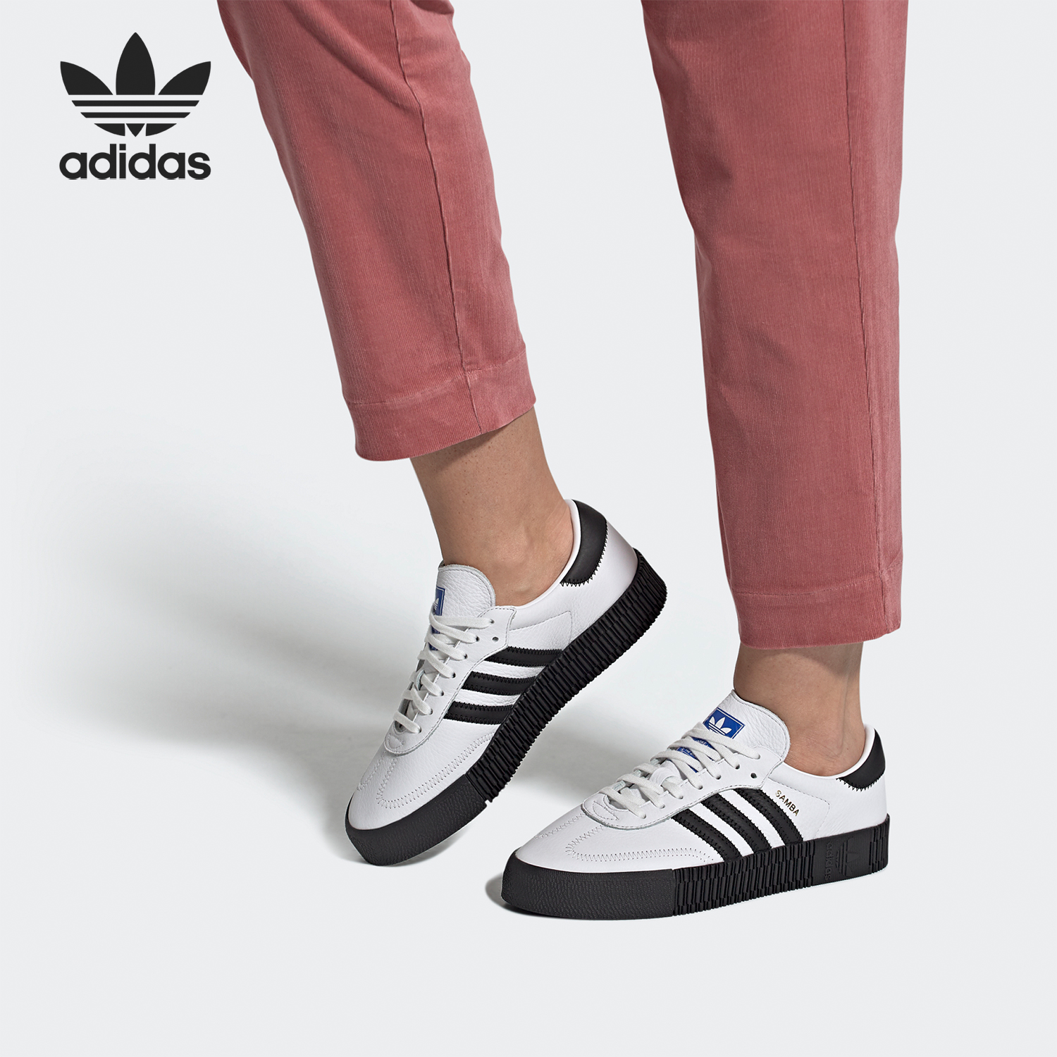 休闲板鞋Adidas/阿迪达斯厚底