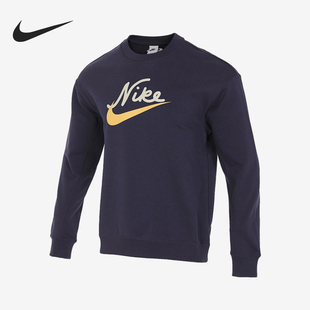 圆领印花针织套头卫衣FV9513 26夏男士 555 耐克正品 Nike