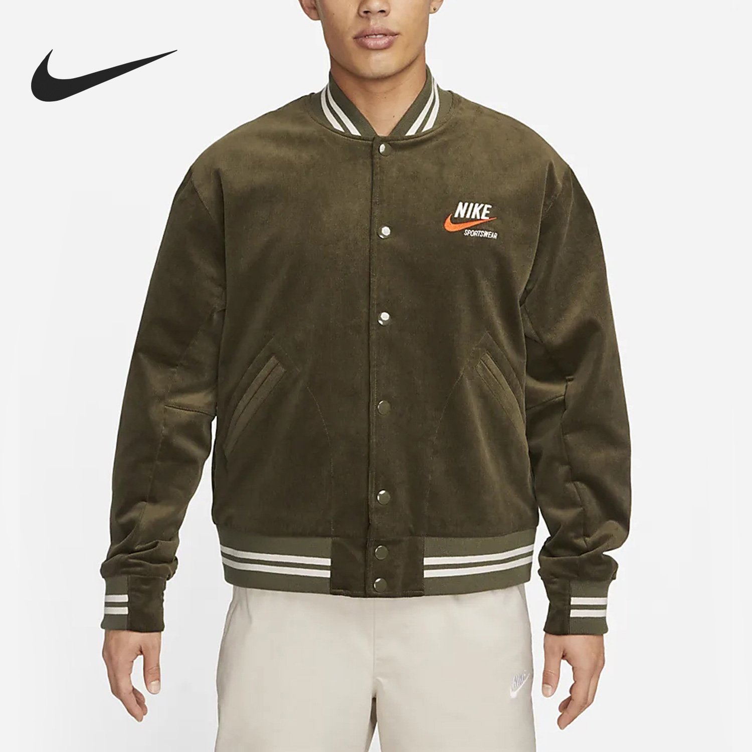 Nike/耐克官方正品SPORTSWEAR TREND 男子休闲夹克外套DV9998-325 运动服/休闲服装 运动茄克/外套 原图主图