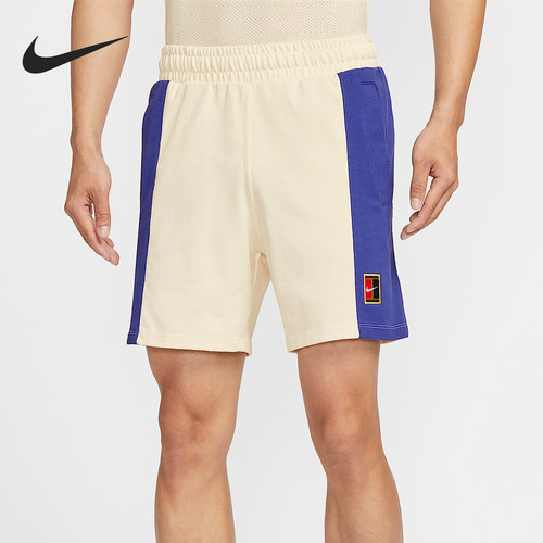 Nike/耐克正品Court Heritage男士网球针织短裤FZ6952-110