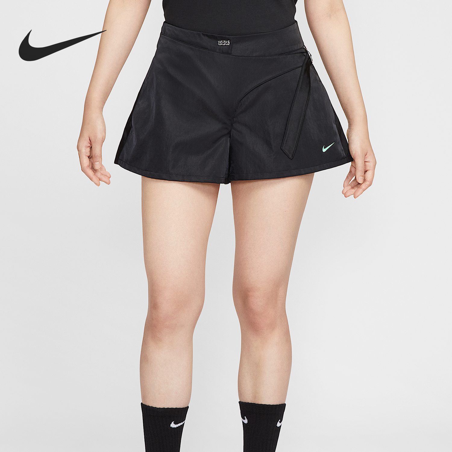 Nike/耐克正品Serena Williams女士高腰梭织短裤HM4957-010