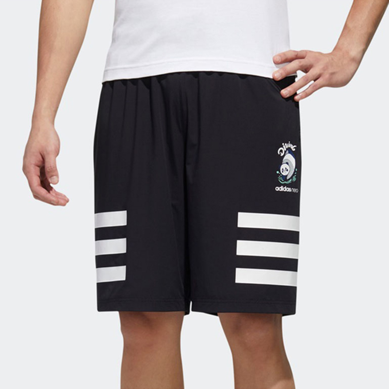 Adidas/阿迪达斯正品neoM PNDA 3SSHRT男子运动短裤GK1549 GK1550