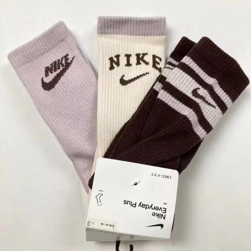 Nike男女舒适中筒运动袜3双装