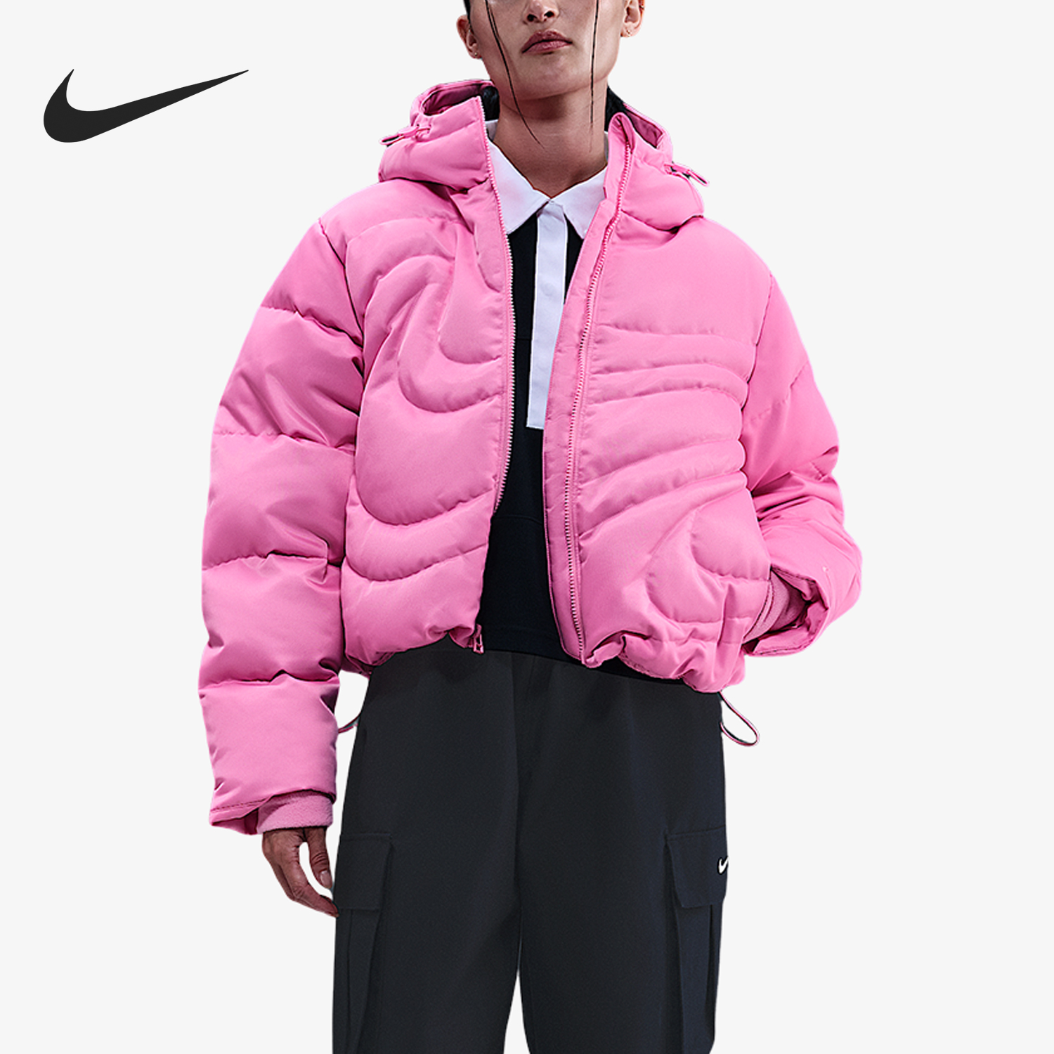 Nike/耐克正品冬季女士时尚短款休闲保暖羽绒服IB2006-606