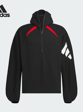 Adidas/阿迪达斯官方正品FUSTL P HOODIE男士简约连帽卫衣JW4640