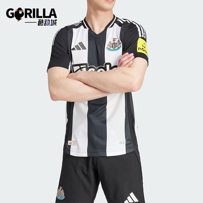 阿迪达斯男士透气足球运动球衣