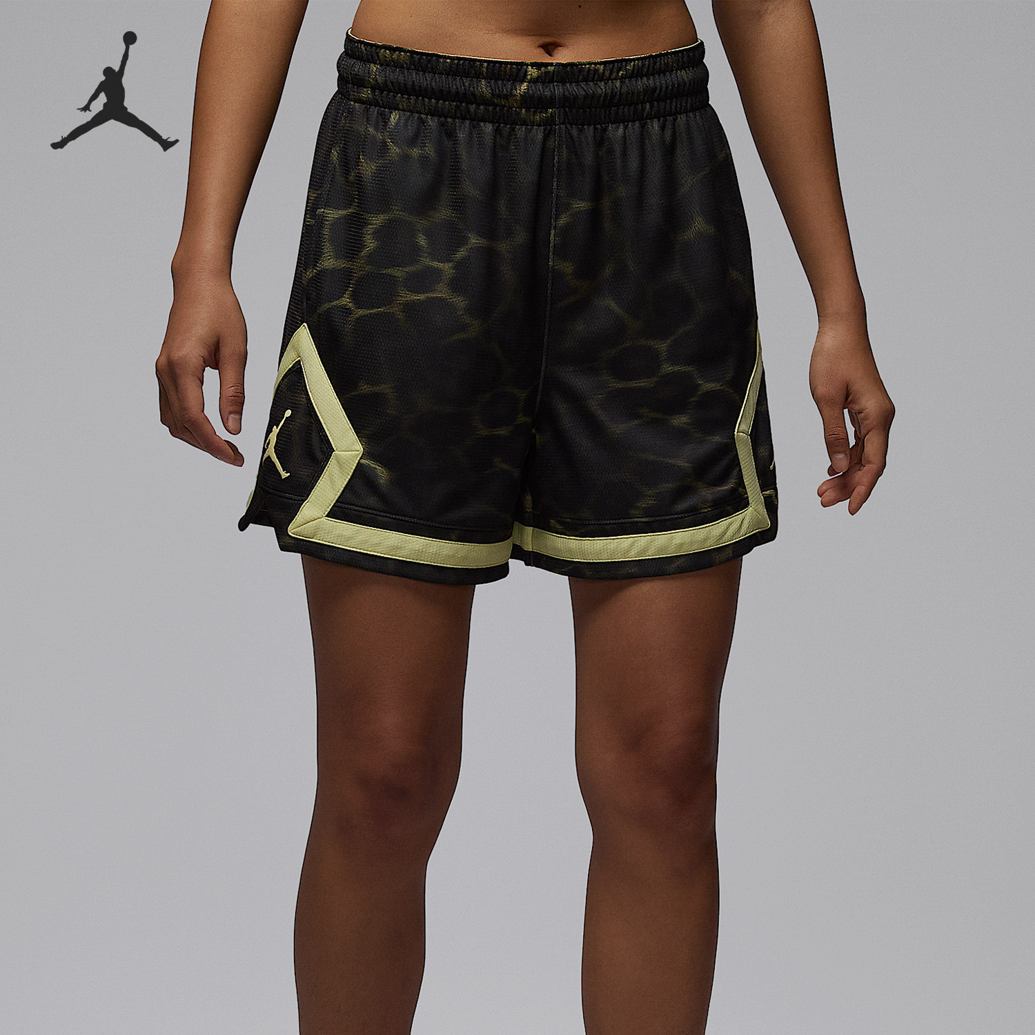 Nike/耐克官方正品JORDAN女士松紧腰透气拼接印花短裤IF3496-331,运动服/休闲服装,运动中长裤／短裤,淘宝优惠券,粉丝福利购,淘宝优惠卷