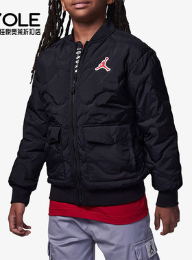 Nike/耐克正品Jordan冬季新款大童保暖梭织运动羽绒服FZ6538