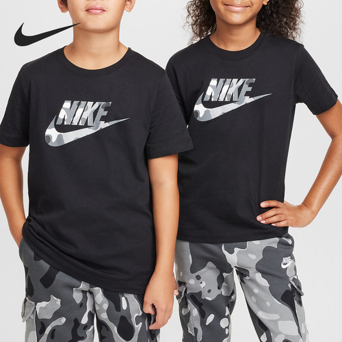 Nike/耐克正品Sportswear大童圆领宽松休闲短袖FZ5172-010