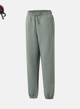 Adidas/阿迪达斯正品春秋男士运动系带束脚柔软针织长裤JW7022