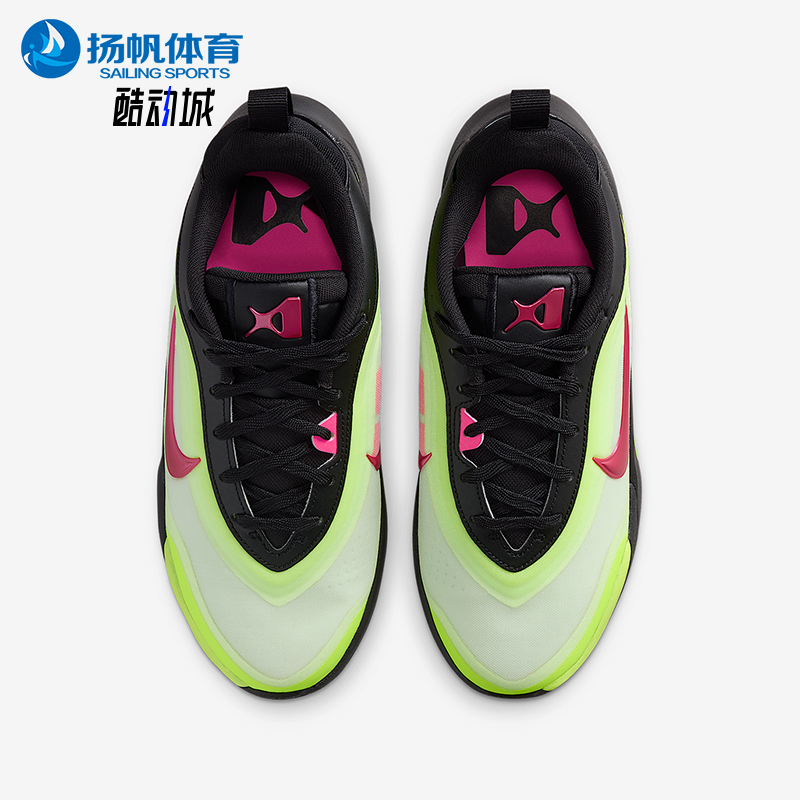Nike/耐克正品2025夏季儿童轻盈透气网眼运动篮球鞋HQ2294-001
