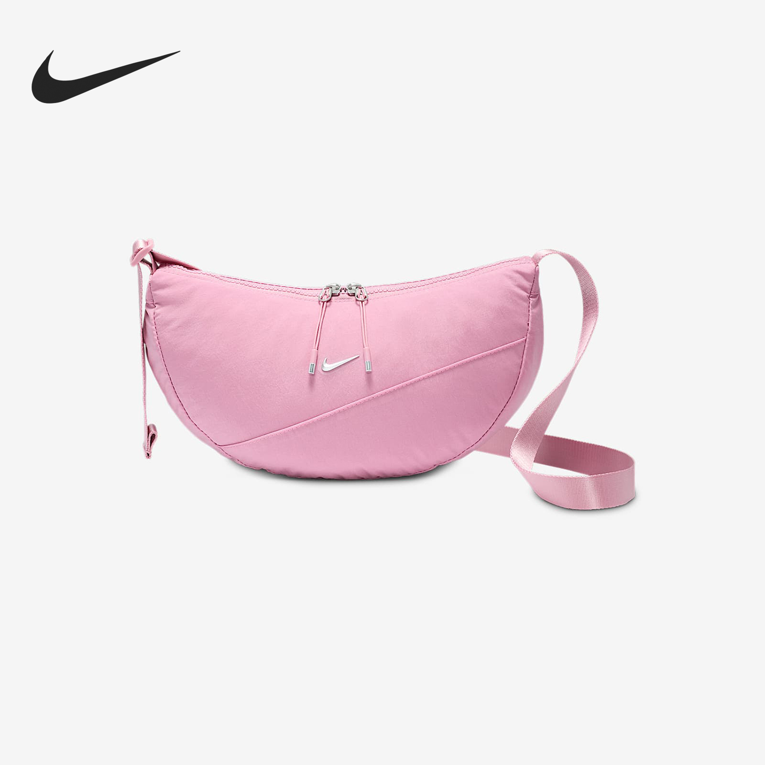 Nike/耐克官方正品新款男女同款简约经典拉链斜挎包HQ4370-699