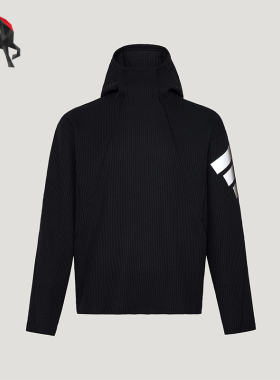 Adidas/阿迪达斯正品FutureStyle新款男黑色经典连帽卫衣KU5293