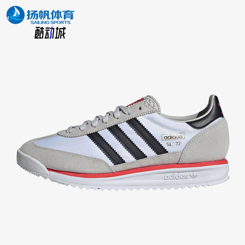 Adidas/阿迪达斯正品SL72男低帮网面拼接麂皮运动鞋JS0746