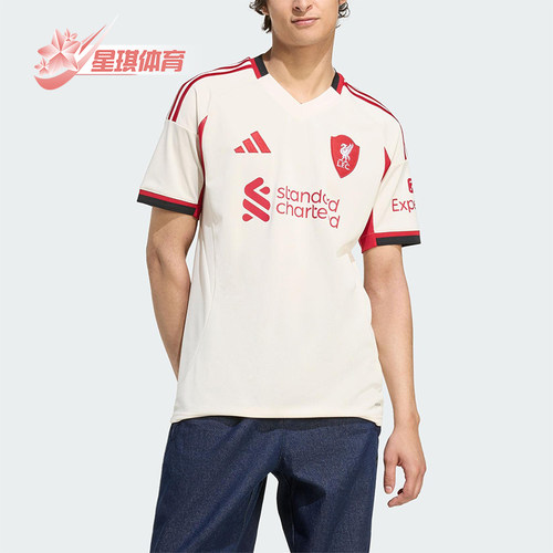 Adidas/阿迪达斯正品LIVERPOOL男士训练透气足球比赛短袖JV6487