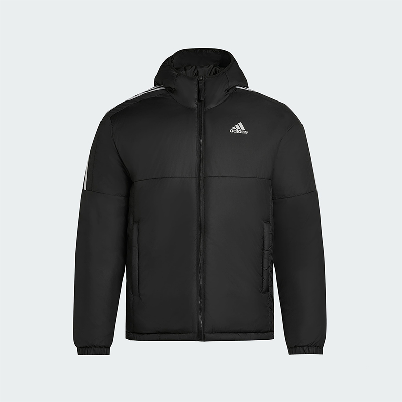 Adidas/阿迪达斯正品Essentials男士休闲连帽日常户外棉服KF6755