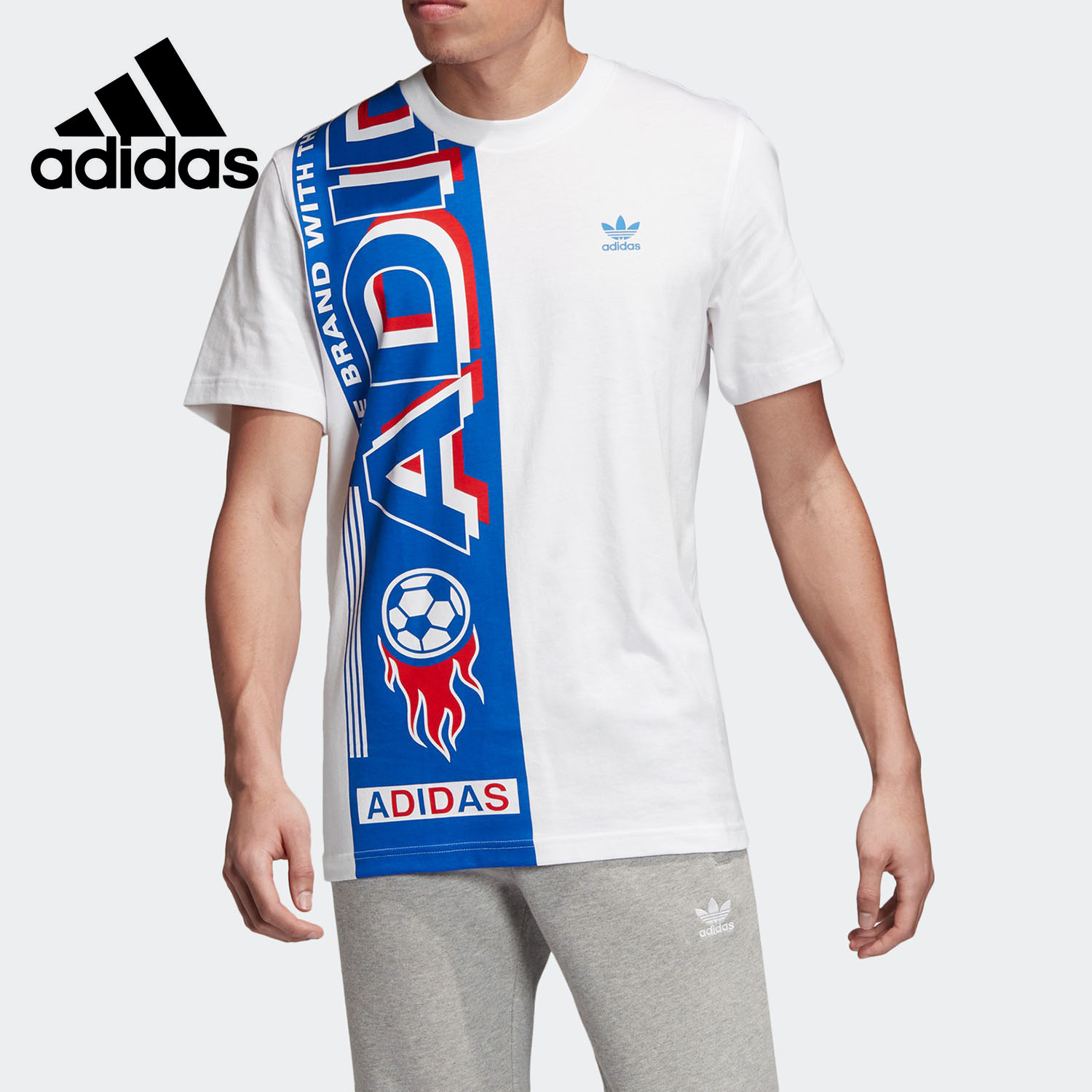 Adidas/阿迪达斯正品 年春夏新款男子圆领套头短袖T恤 ED6995