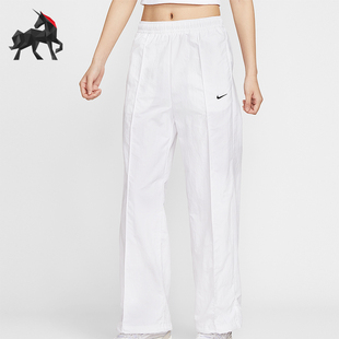 Nike Sportswear女士透气梭织中腰运动长裤 FQ3589 100 耐克正品