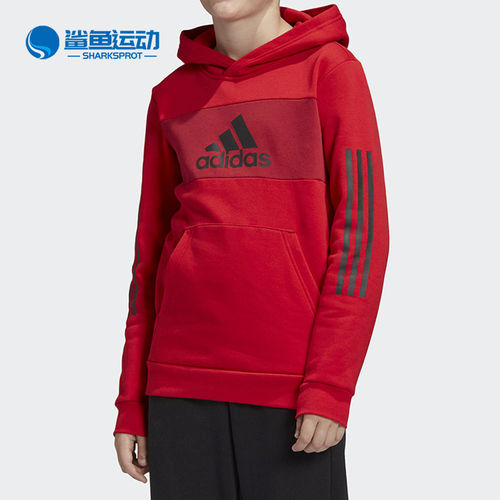 Adidas/阿迪达斯正品 YB SID PO 冬季大童装训练套头卫衣 ED6501