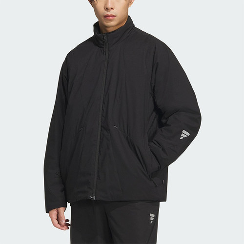 Adidas/阿迪达斯正品2025秋季款男士日常保暖运动立领棉服KC2567