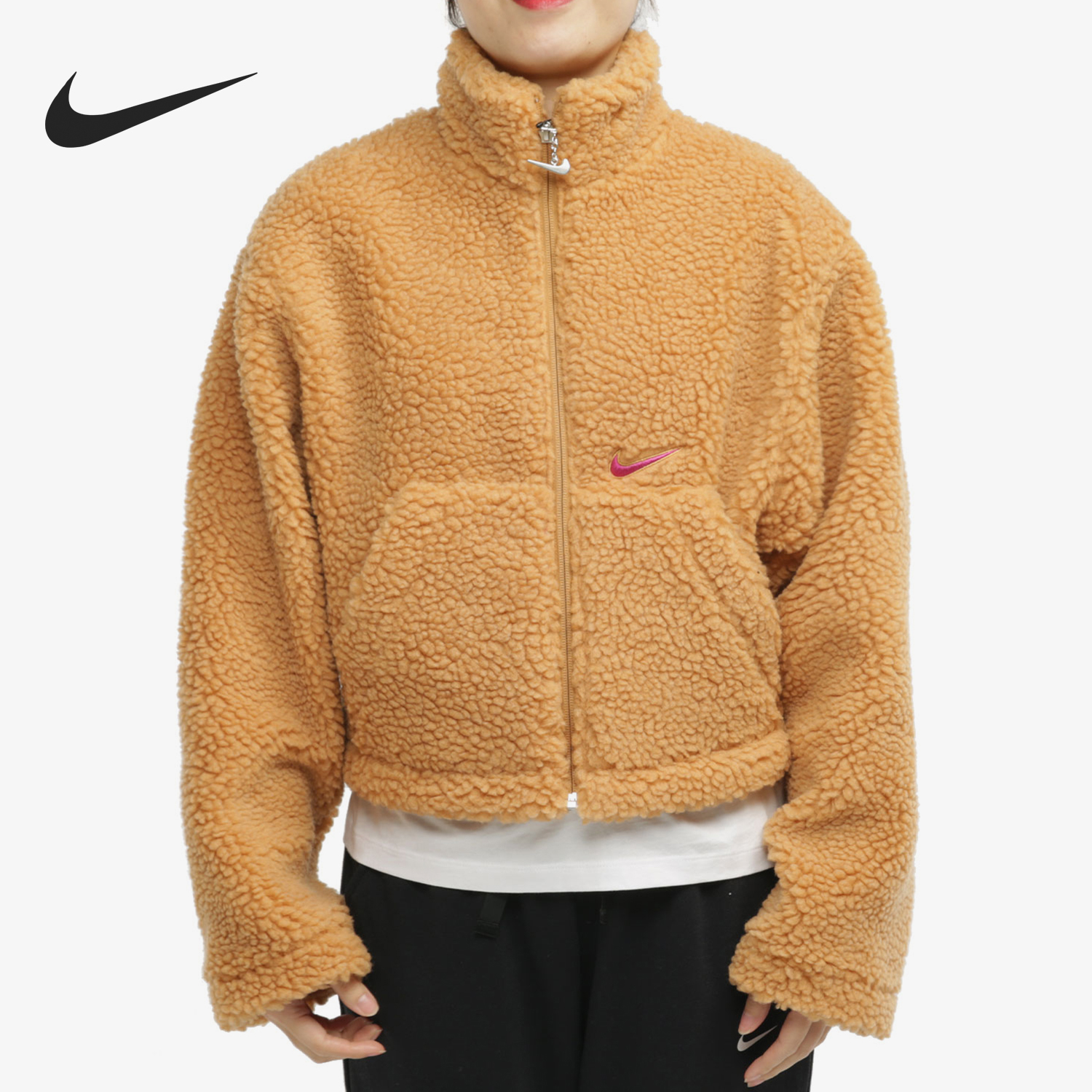 Nike/耐克正品2025冬季款女士日常立领保暖耐穿外套CU6640-201