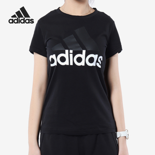 透气运动短袖 Adidas T恤B45786 TEE女士经典 SLI 阿迪达斯正品 ESS